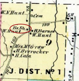 1874 map of Wayne county
